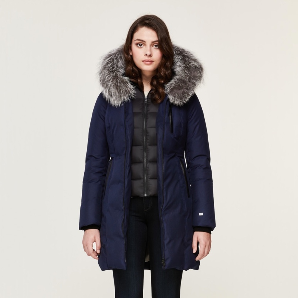 SOIA & KYO Chrystie Navy coat